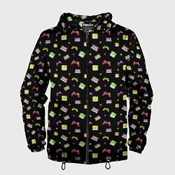 Мужская ветровка 90s pattern on black