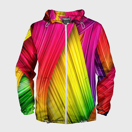 Мужская ветровка Multicolored ribbons / 3D-Белый – фото 1