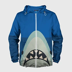 Ветровка с капюшоном мужская Монстр Океана, цвет: 3D-белый