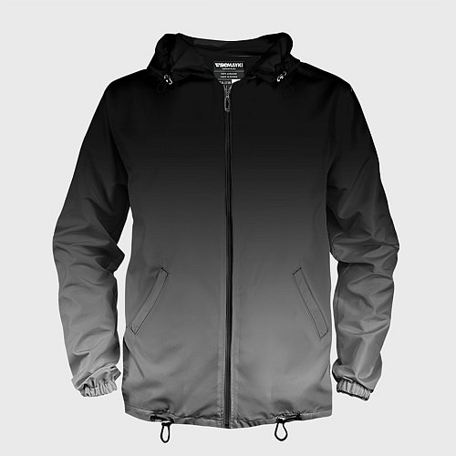 Мужская ветровка Серый градиент / 3D-Черный – фото 1