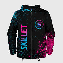 Мужская ветровка Skillet - neon gradient: надпись, символ