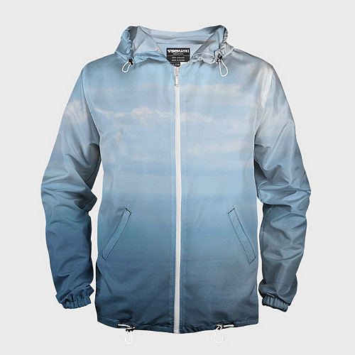 Мужская ветровка Крымское море / 3D-Белый – фото 1
