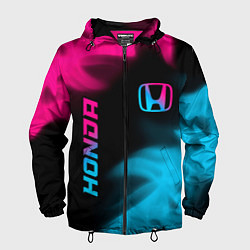 Мужская ветровка Honda - neon gradient: надпись, символ