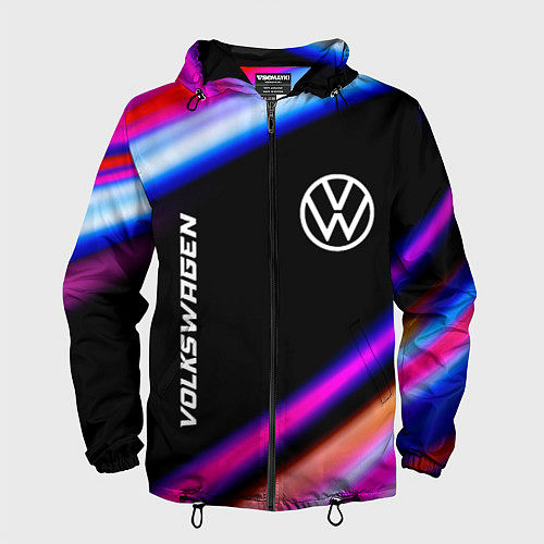 Мужская ветровка Volkswagen speed lights / 3D-Черный – фото 1