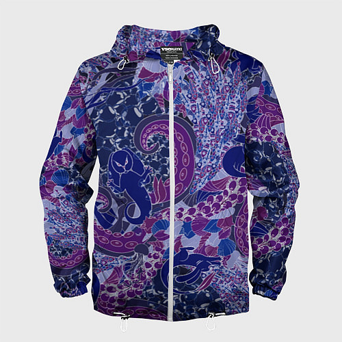 Мужская ветровка Морской кролик / 3D-Белый – фото 1