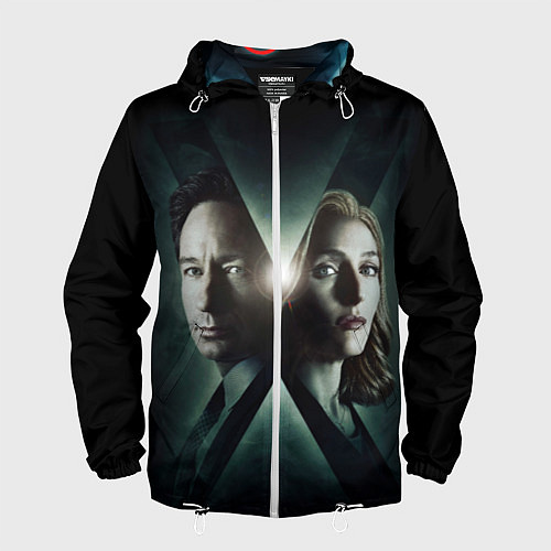 Мужская ветровка X - Files / 3D-Белый – фото 1
