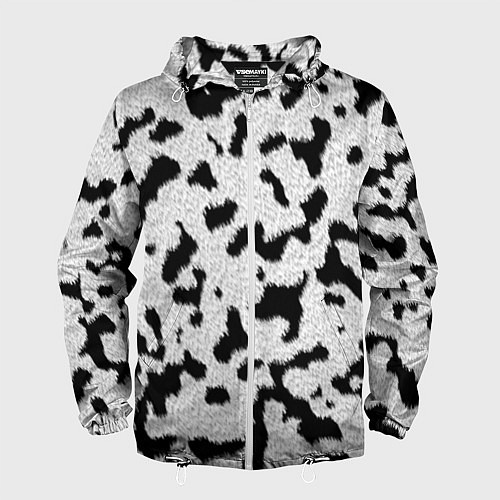 Мужская ветровка Далматин - текстура / 3D-Белый – фото 1