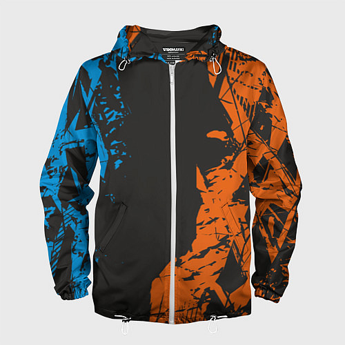 Мужская ветровка Огонь и вода / 3D-Белый – фото 1