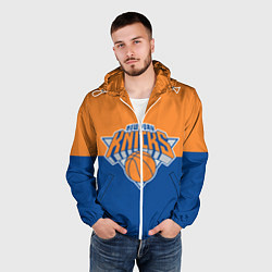 Ветровка с капюшоном мужская Нью-Йорк Никс НБА, цвет: 3D-белый — фото 2