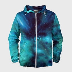 Ветровка с капюшоном мужская Вселенная, цвет: 3D-белый