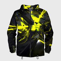 Мужская ветровка Yellow gold abstraction