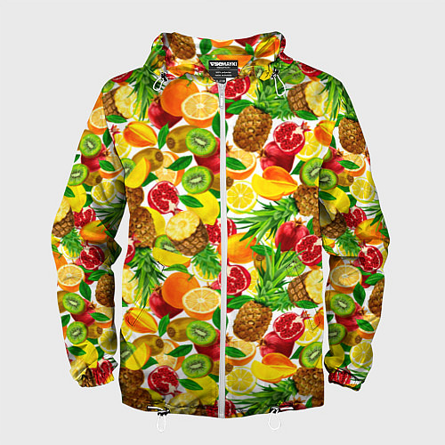 Мужская ветровка Fruit abundance / 3D-Белый – фото 1
