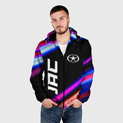 Ветровка с капюшоном мужская JAC speed lights, цвет: 3D-черный — фото 2