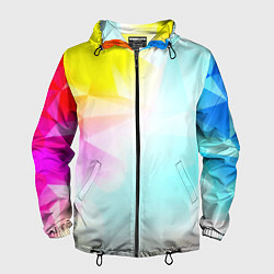Мужская ветровка Gradient colors geometry