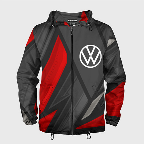Мужская ветровка Volkswagen sports racing / 3D-Черный – фото 1