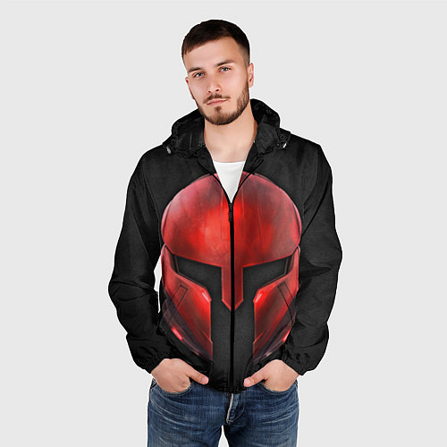 Мужская ветровка Red Gladiator / 3D-Черный – фото 3