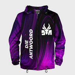 Ветровка с капюшоном мужская Die Antwoord violet plasma, цвет: 3D-черный