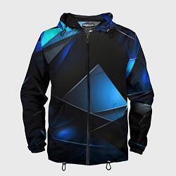 Мужская ветровка Blue black texture