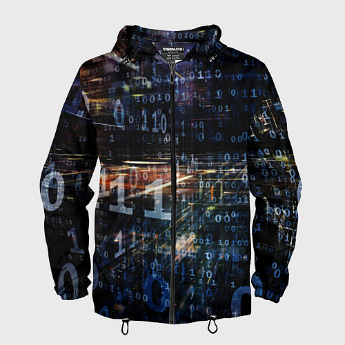 Мужская ветровка Шифр / 3D-Черный – фото 1