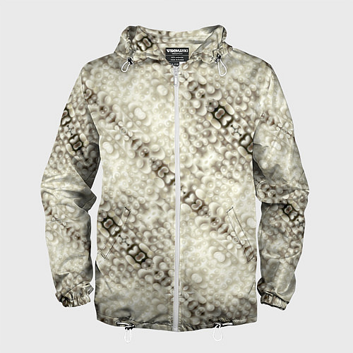 Мужская ветровка Жемчужная россыпь / 3D-Белый – фото 1
