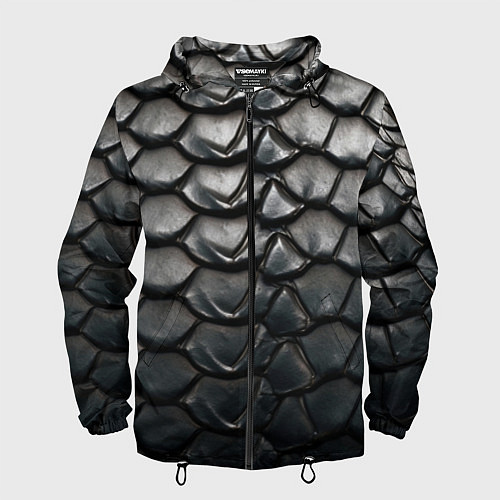 Мужская ветровка Кожа черной мамбы / 3D-Черный – фото 1
