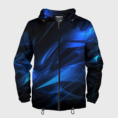 Мужская ветровка Black blue texture / 3D-Черный – фото 1