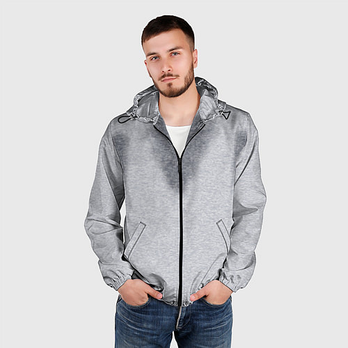 Мужская ветровка С пятнами пота / 3D-Черный – фото 3