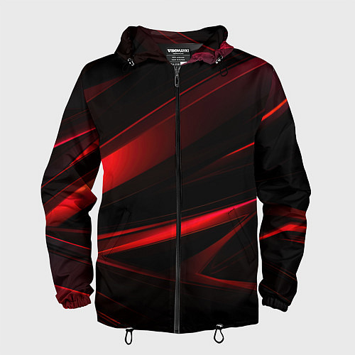 Мужская ветровка Black and red / 3D-Черный – фото 1