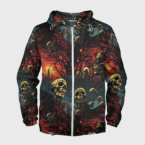 Мужская ветровка Нечистый дух / 3D-Белый – фото 1