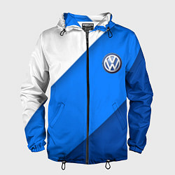 Мужская ветровка Volkswagen - голубые линии