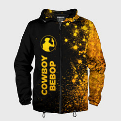Мужская ветровка Cowboy Bebop - gold gradient: по-вертикали