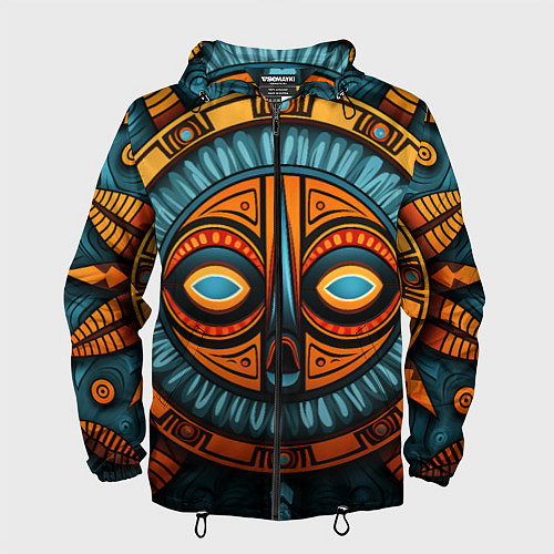 Мужская ветровка Орнамент в африканском стиле / 3D-Черный – фото 1