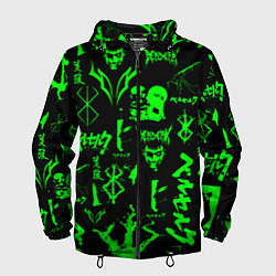 Мужская ветровка Berserk neon green