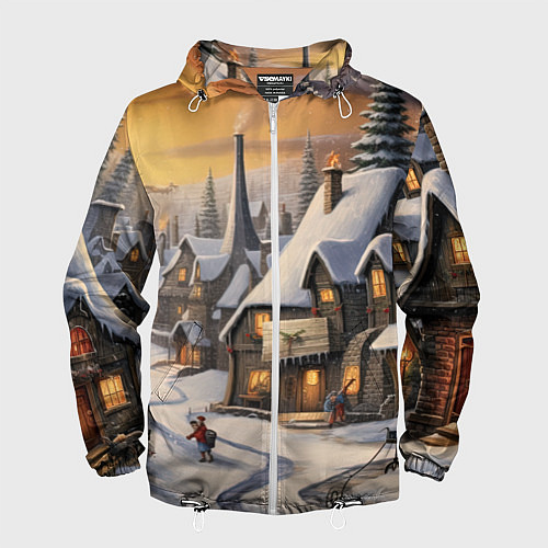 Мужская ветровка Необыкновенные приключения под новый год / 3D-Белый – фото 1