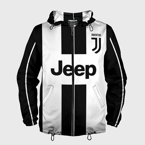 Мужская ветровка Juventus collection / 3D-Черный – фото 1