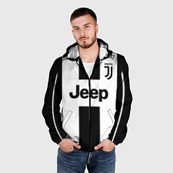 Ветровка с капюшоном мужская Juventus collection, цвет: 3D-черный — фото 2