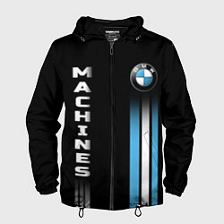 Ветровка с капюшоном мужская BMW Premium, цвет: 3D-черный