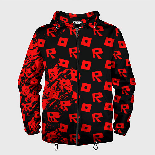 Мужская ветровка Roblox краски гейм мобайл / 3D-Черный – фото 1