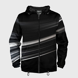 Ветровка с капюшоном мужская Black abstract background, цвет: 3D-черный