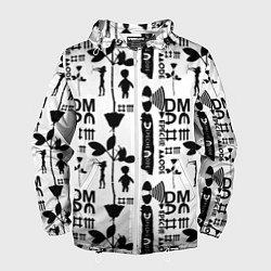 Ветровка с капюшоном мужская Depeche Mode DM music, цвет: 3D-белый