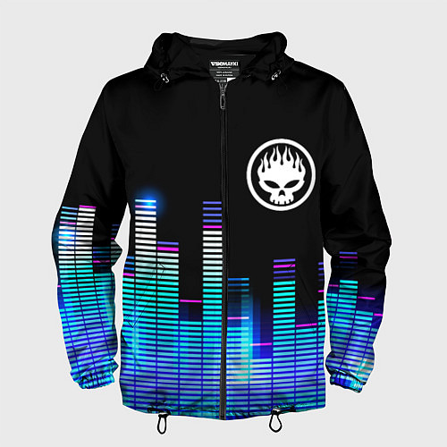 Мужская ветровка The Offspring эквалайзер / 3D-Черный – фото 1