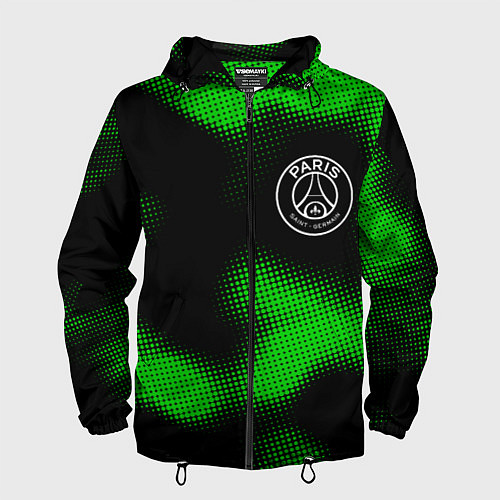 Мужская ветровка PSG sport halftone / 3D-Черный – фото 1