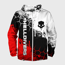 Мужская ветровка Helldivers 2: Skull Logo