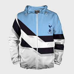 Ветровка с капюшоном мужская Tottenham sport geometry, цвет: 3D-белый
