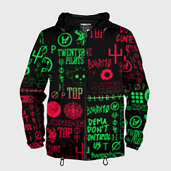 Мужская ветровка Twenty one pilots pattern rock steel