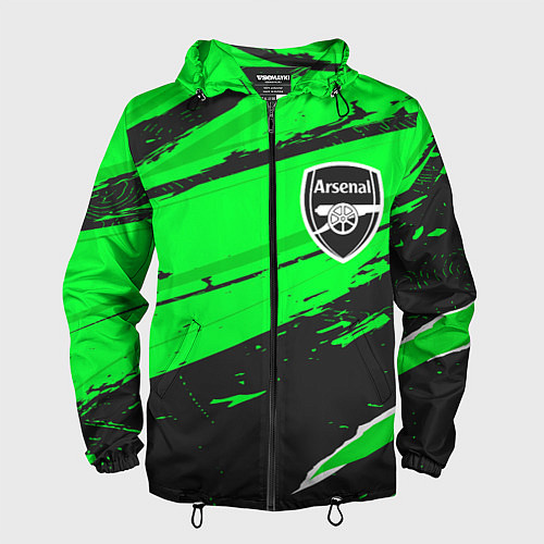 Мужская ветровка Arsenal sport green / 3D-Черный – фото 1