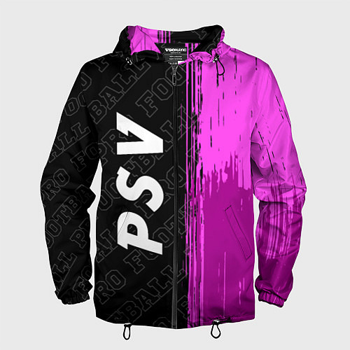 Мужская ветровка PSV pro football по-вертикали / 3D-Черный – фото 1