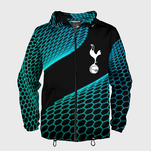 Мужская ветровка Tottenham football net / 3D-Черный – фото 1