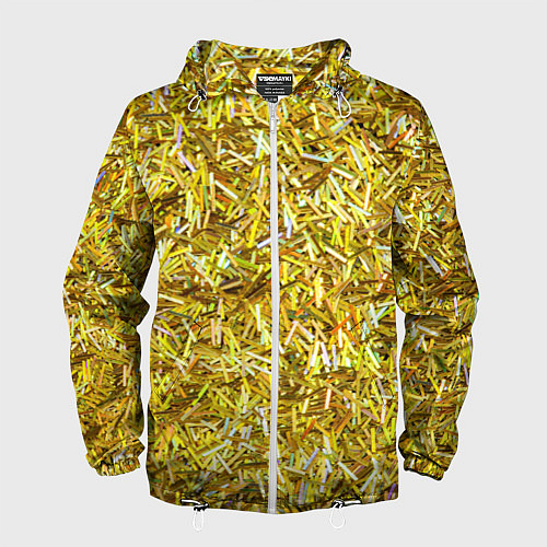 Мужская ветровка Золотые ленточки / 3D-Белый – фото 1