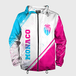 Мужская ветровка Monaco neon gradient style вертикально